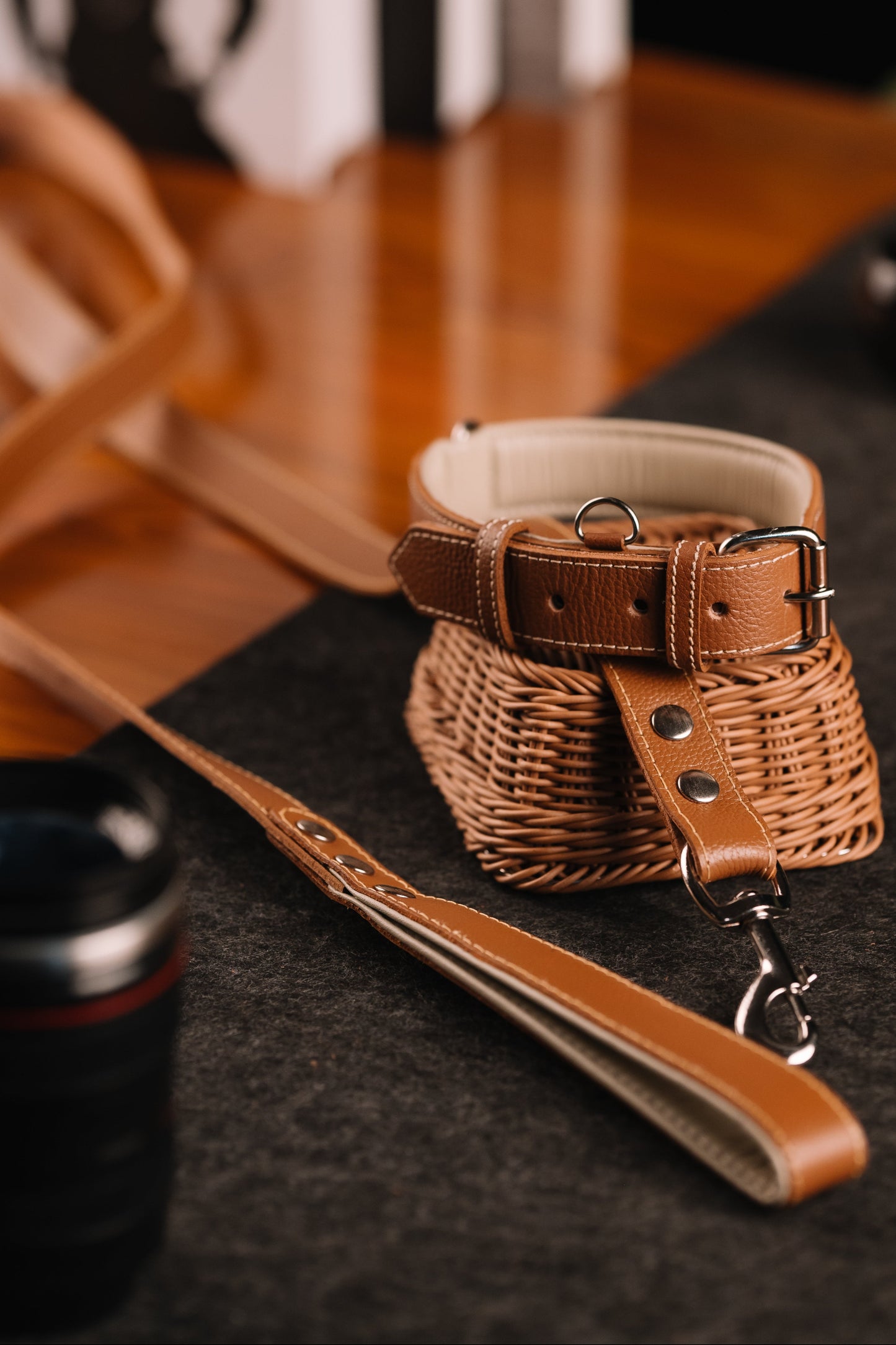 Classic Canine Collar & Leash (BROWN)